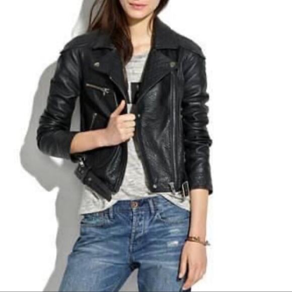 Madewell Jackets & Blazers - Madewell Leather Jacket Black